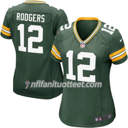 Nainen Green Bay Packers NFL Pelipaita Aaron Rodgers 12 Nike Vihreä 